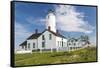 USA, Washington, Sequim, Dungeness Spit. Dungeness Spit Lighthouse-Trish Drury-Framed Stretched Canvas