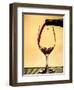 USA, Washington, Spokane. Red wine backlit by the mid-day sun-Richard Duval-Framed Photographic Print