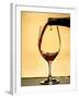 USA, Washington, Spokane. Red wine backlit by the mid-day sun-Richard Duval-Framed Photographic Print