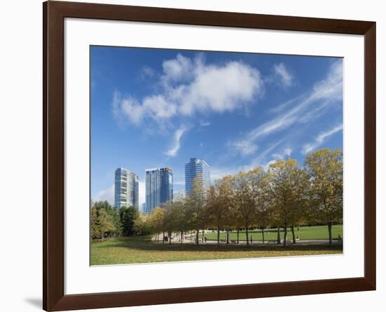 USA, Washington State, Bellevue, Bellevue Downtown Park-Merrill Images-Framed Photographic Print