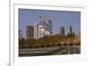 USA, Washington State, Bellevue. Downtown Park and skyline.-Merrill Images-Framed Photographic Print