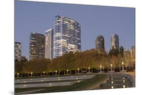 USA, Washington State, Bellevue. Downtown Park and skyline.-Merrill Images-Mounted Photographic Print