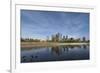 USA, Washington State, Bellevue. Downtown Park and skyline.-Merrill Images-Framed Photographic Print