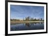 USA, Washington State, Bellevue. Downtown Park and skyline.-Merrill Images-Framed Photographic Print