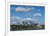 USA, Washington State, Bellevue. Skyline view from Lake Washington.-Merrill Images-Framed Photographic Print