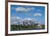 USA, Washington State, Bellevue. Skyline view from Lake Washington.-Merrill Images-Framed Photographic Print