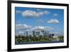 USA, Washington State, Bellevue. Skyline view from Lake Washington.-Merrill Images-Framed Photographic Print