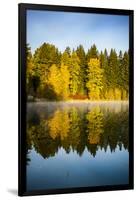 USA, Washington State, Cle Elum. Fall color by a pond in Central Washington.-Richard Duval-Framed Premium Photographic Print