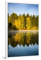 USA, Washington State, Cle Elum. Fall color by a pond in Central Washington.-Richard Duval-Framed Photographic Print