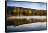 USA, Washington State, Cle Elum. Fall color by a pond in Central Washington.-Richard Duval-Framed Stretched Canvas