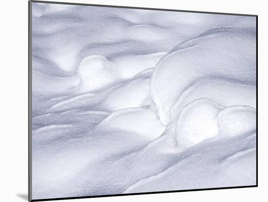 USA, Washington State, Cle Elum, Kittitas County. Snow mounds in winter.-Julie Eggers-Mounted Photographic Print