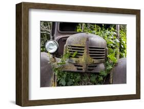 USA, Washington State, Columbia County. Abandoned car just north of Dayton.-Brent Bergherm-Framed Photographic Print