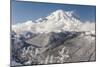 Usa, Washington State, Crystal Mountain. Snow-covered Mount Rainier viewed from Lucky Shot ski run-Merrill Images-Mounted Photographic Print