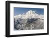 Usa, Washington State, Crystal Mountain. Snow-covered Mount Rainier viewed from Lucky Shot ski run-Merrill Images-Framed Photographic Print