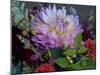 Usa, Washington State, Duvall. Purple Garden dahlia in bouquet of cut flowers-Merrill Images-Mounted Photographic Print