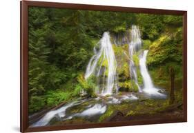 USA, Washington State, Gifford Pinchot National Forest. Panther Creek Falls along Panther Creek.-Christopher Reed-Framed Photographic Print