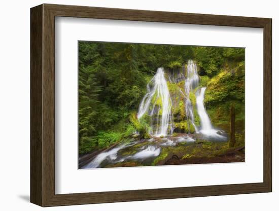 USA, Washington State, Gifford Pinchot National Forest. Panther Creek Falls along Panther Creek.-Christopher Reed-Framed Photographic Print