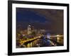 USA, Washington State, King County, Downtown Seattle, from Pier 61 overview.-Brent Bergherm-Framed Photographic Print