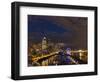 USA, Washington State, King County, Downtown Seattle, from Pier 61 overview.-Brent Bergherm-Framed Photographic Print