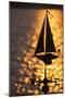 USA, Washington State, Kirkland, sailboat weathervane and sparkling lake-Merrill Images-Mounted Photographic Print