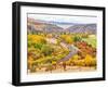 USA, Washington State, Kittitas County. Burlington Northern Santa Fe train along the Yakima River.-Julie Eggers-Framed Photographic Print