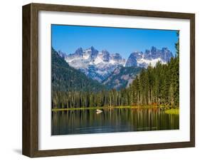 USA, Washington State, Kittitas County. Cooper Lake in the Central Washington Cascade Mountains.-Julie Eggers-Framed Photographic Print