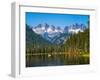 USA, Washington State, Kittitas County. Cooper Lake in the Central Washington Cascade Mountains.-Julie Eggers-Framed Photographic Print