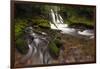 USA, Washington State, Lower Panther Creek Falls. Waterfall and stream.-Jaynes Gallery-Framed Photographic Print