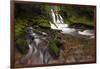 USA, Washington State, Lower Panther Creek Falls. Waterfall and stream.-Jaynes Gallery-Framed Photographic Print