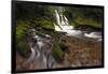 USA, Washington State, Lower Panther Creek Falls. Waterfall and stream.-Jaynes Gallery-Framed Photographic Print