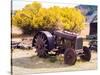 USA, Washington State, Molson, Okanogan County. Rusty old tractor in the historic ghost town.-Julie Eggers-Stretched Canvas