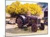 USA, Washington State, Molson, Okanogan County. Rusty old tractor in the historic ghost town.-Julie Eggers-Mounted Photographic Print