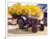 USA, Washington State, Molson, Okanogan County. Rusty old tractor in the historic ghost town.-Julie Eggers-Framed Photographic Print