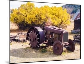 USA, Washington State, Molson, Okanogan County. Rusty old tractor in the historic ghost town.-Julie Eggers-Mounted Photographic Print