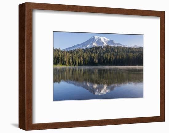 USA, Washington State. Mount Rainier National Park, Mount Rainier from Reflections Lake-Jamie & Judy Wild-Framed Photographic Print