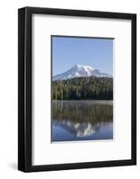 USA, Washington State. Mount Rainier National Park, Mount Rainier from Reflections Lake-Jamie & Judy Wild-Framed Photographic Print