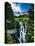 USA, Washington State, Mount Rainier National Park, Mount Rainier, waterfall-George Theodore-Stretched Canvas