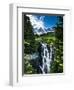 USA, Washington State, Mount Rainier National Park, Mount Rainier, waterfall-George Theodore-Framed Photographic Print