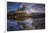 USA, Washington State. Mt Baker reflects in Park Butte Lake.-Jaynes Gallery-Framed Photographic Print