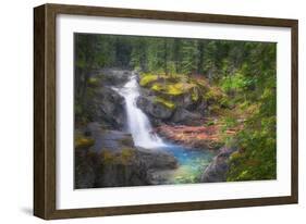 USA, Washington State, Mt. Rainier National Park. Silver Falls on the Ohanapecosh River.-Christopher Reed-Framed Photographic Print