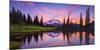 USA, Washington State, Mt. Rainier National Park. Tipsoo Lake panoramic at sunset.-Jaynes Gallery-Mounted Photographic Print