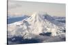 USA, Washington State, Mt Rainier with Cap Cloud-Trish Drury-Stretched Canvas