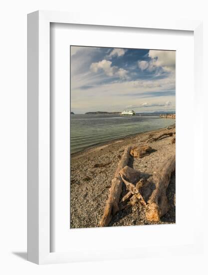 USA, Washington State, Mukilteo. Ferry to Whidbey Island on the Puget Sound-Richard Duval-Framed Photographic Print