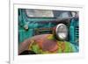 USA, Washington State, Old Colorful Field Truck in field-Terry Eggers-Framed Photographic Print