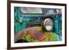 USA, Washington State, Old Colorful Field Truck in field-Terry Eggers-Framed Photographic Print