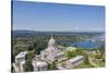 USA, Washington State, Olympia. State Capitol and Budd Bay Inlet.-Merrill Images-Stretched Canvas