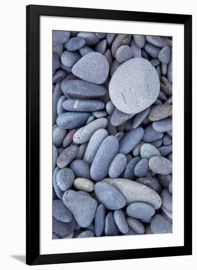 USA, Washington State, Olympic National Park, Rialto Beach, stones-Charles Gurche-Framed Photographic Print