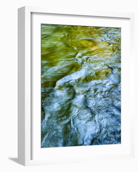 USA, Washington State. Olympic National Park, Sol Duc River abstract-Ann Collins-Framed Photographic Print