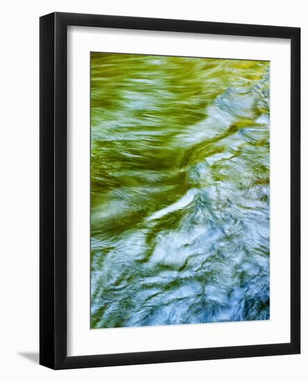 USA, Washington State. Olympic National Park, Sol Duc River abstract-Ann Collins-Framed Photographic Print
