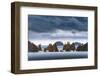 USA, Washington State, Olympic Peninsula. Light breaks through clouds Point of the Arches.-Yuri Choufour-Framed Photographic Print